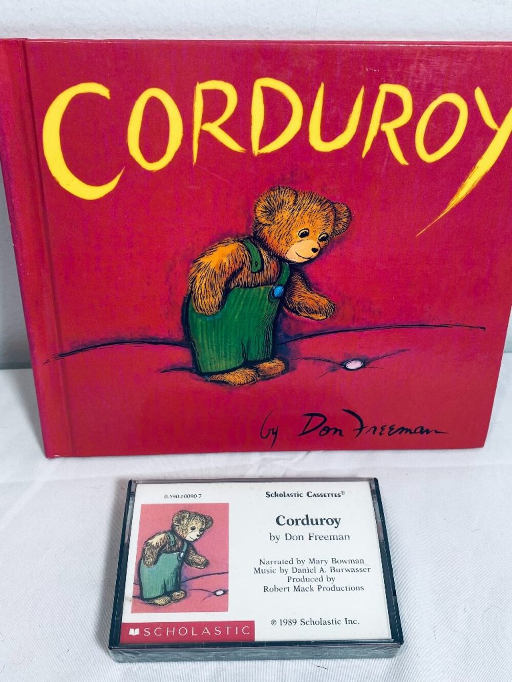 "CORDUROY" Don Freeman HC Book 1968 (Fine Cond) + Scholastic Cassette 1989
